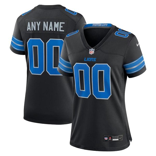 Women's Detroit Lions Nike Secondary Alternate Custom Limited Jersey