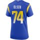 Women's Los Angeles Rams Merlin Olsen Nike Royal Game Retired Player Jersey