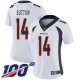 Women's Denver Broncos #14 Courtland Sutton WhiteStitched NFL 100th Season Vapor Limited Jersey