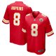 Men's #8 Nike DeAndre Hopkins Red Kansas City Chiefs Player Game Jersey