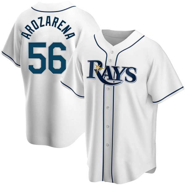 Men's Tampa Bay Rays #56 Randy Arozarena White Home Nike MLB Jersey