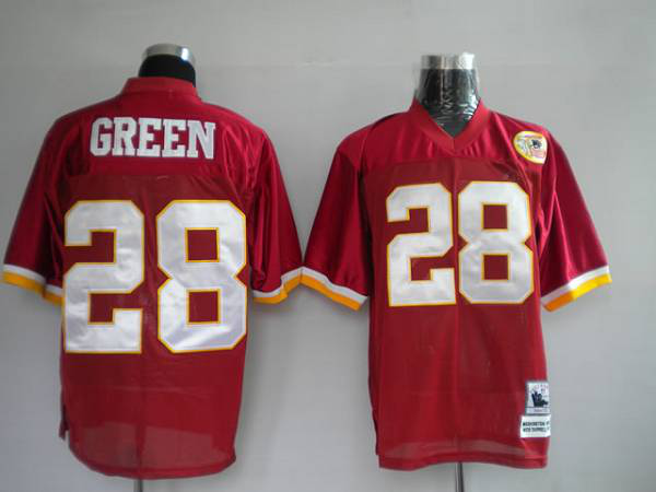 Washington Redskins #28 Darrell Green Stitched Red 50TH Anniversary NFL Jersey