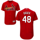 St. Louis Cardinals #48 Harrison Bader Red Flexbase Collection Stitched MLB Jersey