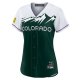 Women's Colorado Rockies Nike White/Forest Green City Connect Replica Team Jersey