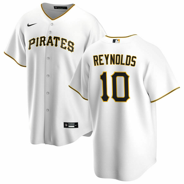 Men's Pittsburgh Pirates #10 Bryan Reynolds White MLB Jersey