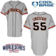 San Francisco Giants #55 Tim Lincecum Grey Cool Base W/2014 World Series Patch Stitched MLB Jersey