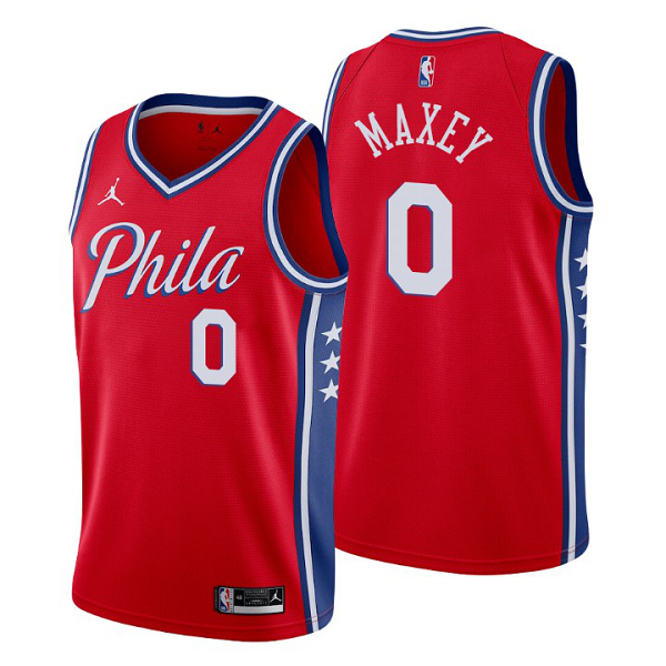 Men's Philadelphia 76ers #0 Tyrese Maxey 2019/2020 NBA Swingman Statement Edition Jersey