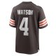 Men's Cleveland Browns Deshaun Watson Nike Brown Game Jersey