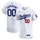 Men's Los Angeles Dodgers Nike White 2024 World Series Champions Home Elite Custom Jersey