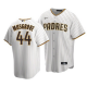 Men's San Diego Padres #44 Joe Musgrove Home Jersey White Brown