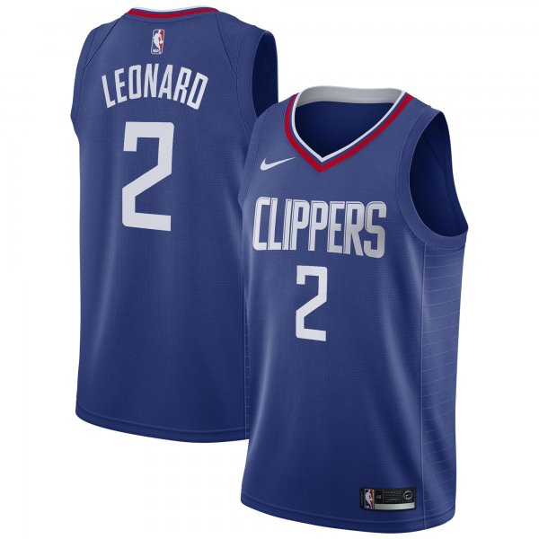 Men's LA Clippers Kawhi Leonard Nike Blue 2019/20 Swingman Jersey - Icon Edition