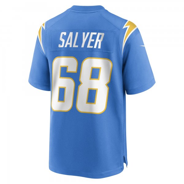 Men's Los Angeles Chargers Jamaree Salyer Nike Powder Blue Game Player Jersey