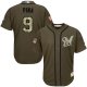 Milwaukee Brewers #9 Manny Pina Green Salute to Service Stitched MLB Jersey