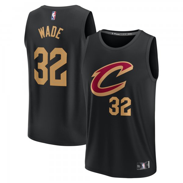 Youth Cleveland Cavaliers Dean Wade Fanatics Black Fast Break Replica Player Jersey - Statement Edition