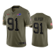 Buffalo Bills Ed Oliver Olive 2022 Salute To Service Limited Jersey #91