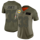 Women's Green Bay Packers #33 Aaron Jones CamoStitched NFL Limited 2019 Salute to Service Jersey