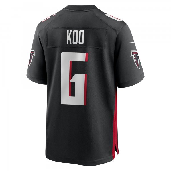 Men's Atlanta Falcons Younghoe Koo Nike Black Team Game Jersey