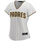 Women's San Diego Padres Nike White Home Replica Custom Jersey