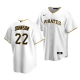 Men's Pittsburgh Pirates #22 Termarr Johnson 2022 MLB Draft Jersey White Home