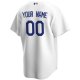 Men's Los Angeles Dodgers Nike White Home Replica Custom Jersey