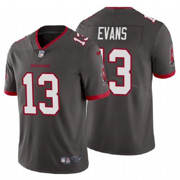 Tampa Bay Buccaneers #13 Mike Evans 2020 Pewter Men's Jersey