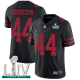 San Francisco 49ers #44 Kyle Juszczyk Black Alternate Super Bowl LIV Bound Men's Stitched NFL Vapor Untouchable Limited Jersey