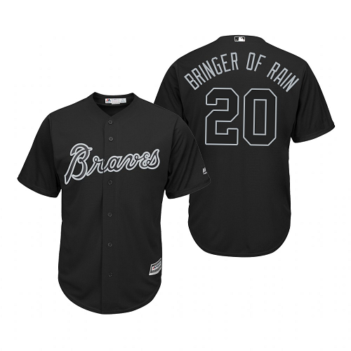 Women's Atlanta Braves Josh Donaldson Bringer Of Rain Black 2019 Players Weekend MLB Jersey