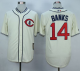 Chicago Cubs #14 Ernie Banks Cream 1929 Turn Back The Clock Stitched MLB Jersey