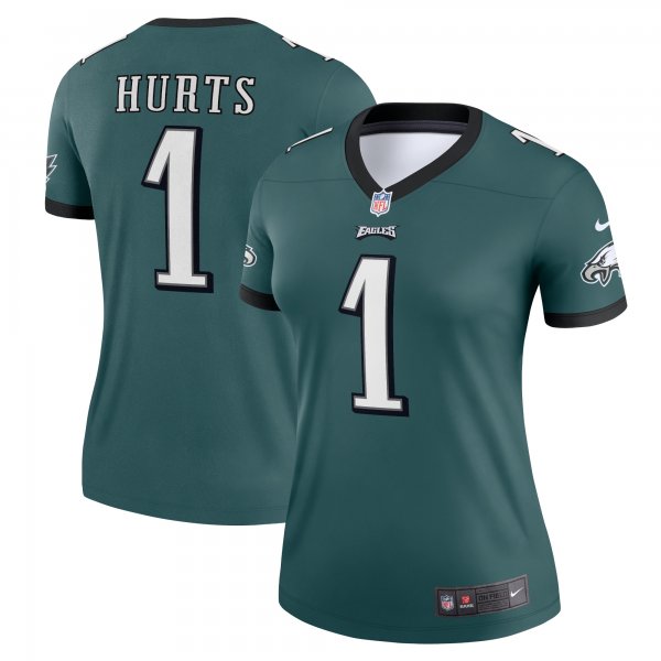 Women's Philadelphia Eagles Jalen Hurts Nike Midnight Green Legend Jersey