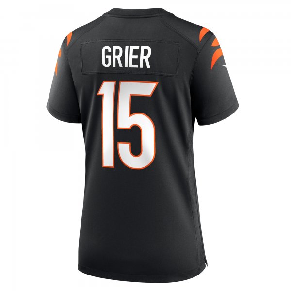 Women's Cincinnati Bengals Will Grier Nike  Black Team Game Jersey