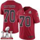 Nike Atlanta Falcons #70 Jake Matthews Red Super Bowl LI 51 Men's Stitched NFL Limited Rush Jersey