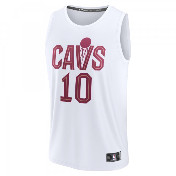 Men's Cleveland Cavaliers Darius Garland Fanatics White Fast Break Replica Player Jersey - Association Edition