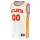 Men's Atlanta Hawks Fanatics White Fast Break Custom Replica Jersey - Association Edition