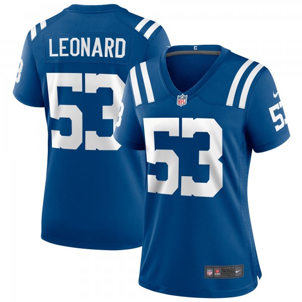 Women's Indianapolis Colts Shaquille Leonard Nike Royal Player Game Jersey