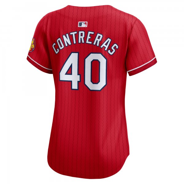 Women's St. Louis Cardinals Willson Contreras Nike Red 2024 City Connect Limited Player Jersey