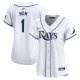 Women's Tampa Bay Rays Nike White #1 Mom Home Limited Jersey