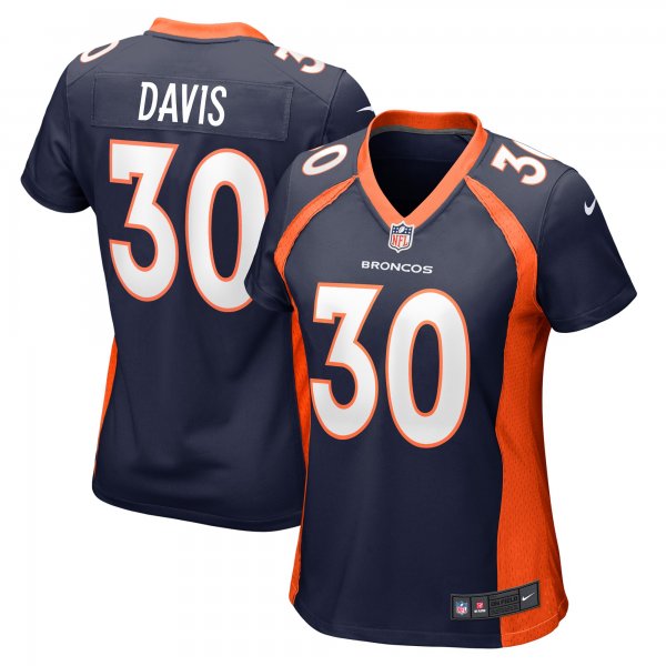 Women's Denver Broncos Terrell Davis Nike Navy Retired Player Jersey