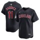 Men's Cleveland Guardians #11 Jose Ramirez Nike Navy Alternate Limited Player Jersey