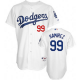 Men's Los Angeles Dodgers #99 Manny Ramirez Majestic White Cool Base MLB Jersey