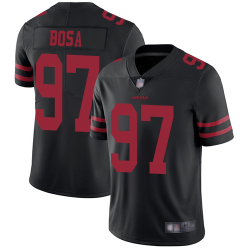 Youth's San Francisco 49ers #97 Nick Bosa Nike 2019 NFL Draft First Round Pick Black Limited Jersey