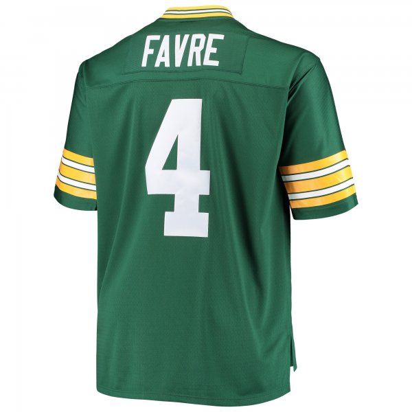 Men's Green Bay Packers Brett Favre Mitchell & Ness Green Big & Tall 1996 Retired Player Replica Jersey