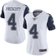 Nike Dallas Cowboys #4 Dak Prescott White Women's Stitched NFL Limited Rush Jersey