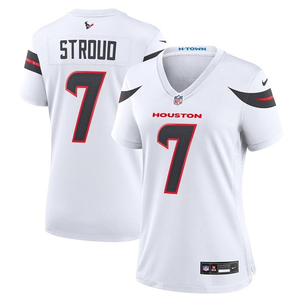 Women's Houston Texans #7 C.J. Stroud Nike White Limited Jersey