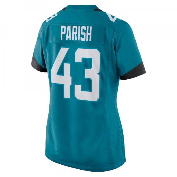 Women's Jacksonville Jaguars Derek Parish Nike  Teal  Game Jersey