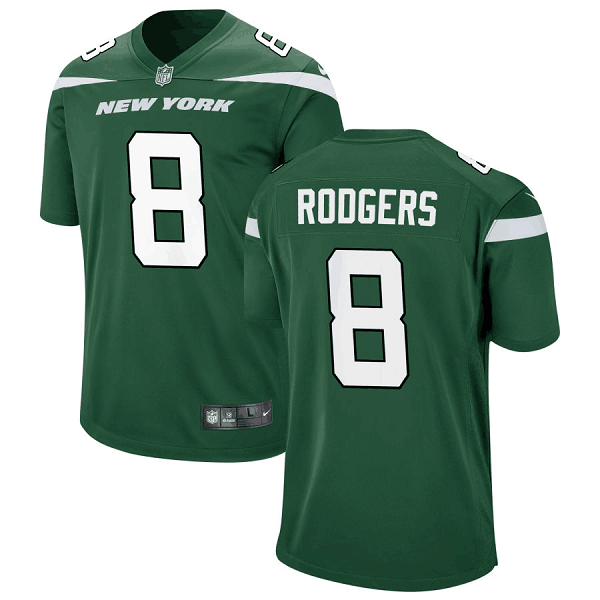 Youth New York Jets Nike #8 Aaron Rodgers Gotham Green Jersey