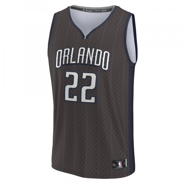 Men's Orlando Magic Franz Wagner Fanatics Black Fastbreak Jersey - City Edition