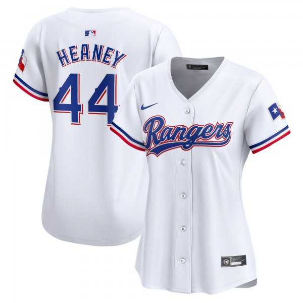 Women's Texas Rangers Andrew Heaney Nike White Home Limited Player Jersey