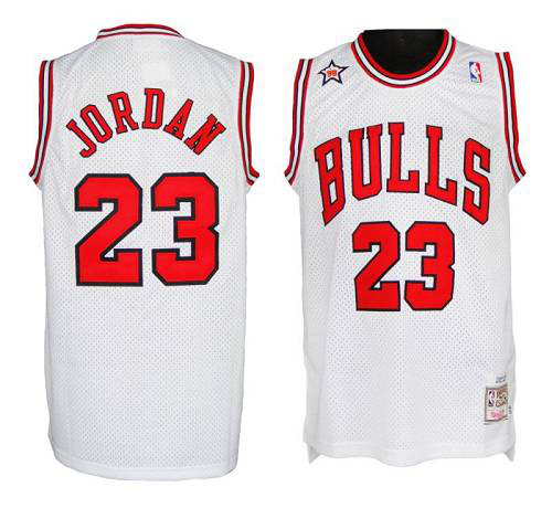 Mitchell And Ness 1998 Men's Chicago Bulls #23 Michael Jordan White Stitched NBA Jersey