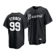 Men's Atlanta Braves #99 Spencer Strider Black White Cool Base Official Jersey