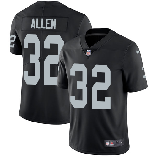 Men's Nike Las Vegas Raiders #32 Marcus Allen Black Team Color Stitched NFL Vapor Untouchable Limited Jersey